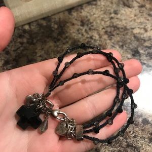 Black Brighton Bracelet with charms